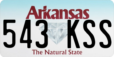 AR license plate 543KSS