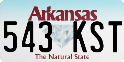 AR license plate 543KST