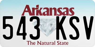 AR license plate 543KSV