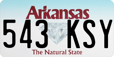 AR license plate 543KSY
