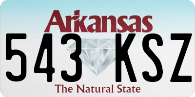 AR license plate 543KSZ