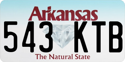 AR license plate 543KTB