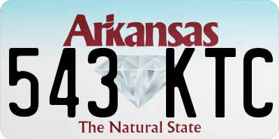 AR license plate 543KTC