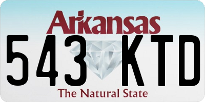 AR license plate 543KTD