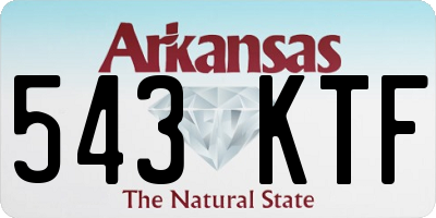 AR license plate 543KTF