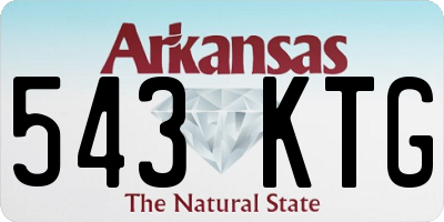 AR license plate 543KTG