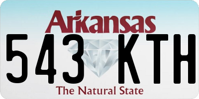 AR license plate 543KTH
