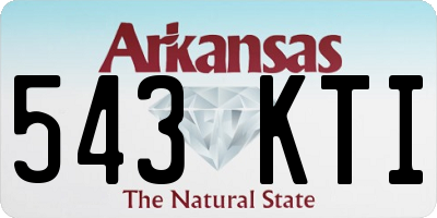 AR license plate 543KTI