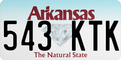AR license plate 543KTK