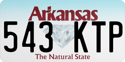 AR license plate 543KTP