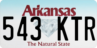 AR license plate 543KTR