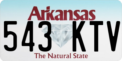 AR license plate 543KTV