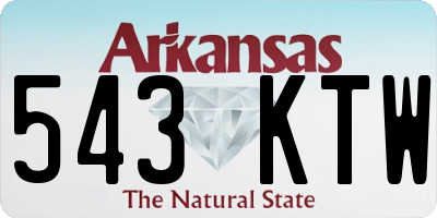 AR license plate 543KTW
