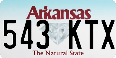 AR license plate 543KTX