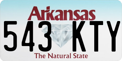 AR license plate 543KTY