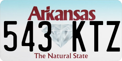 AR license plate 543KTZ