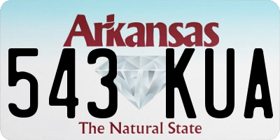 AR license plate 543KUA