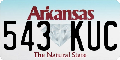 AR license plate 543KUC