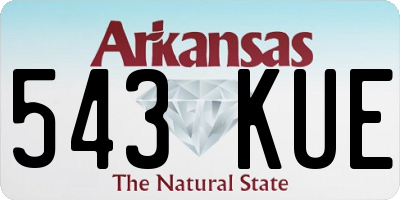 AR license plate 543KUE
