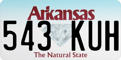 AR license plate 543KUH