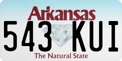 AR license plate 543KUI