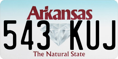 AR license plate 543KUJ