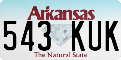 AR license plate 543KUK