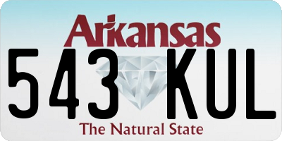 AR license plate 543KUL