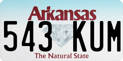 AR license plate 543KUM