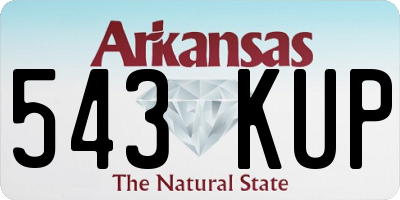AR license plate 543KUP