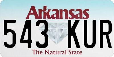 AR license plate 543KUR