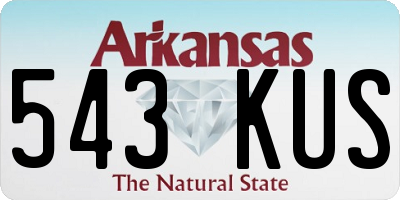 AR license plate 543KUS