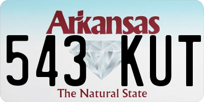 AR license plate 543KUT