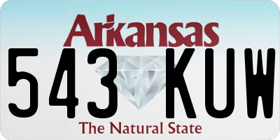 AR license plate 543KUW