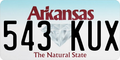 AR license plate 543KUX