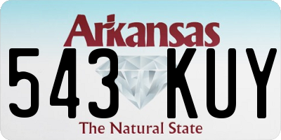 AR license plate 543KUY
