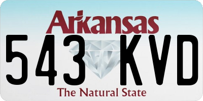 AR license plate 543KVD