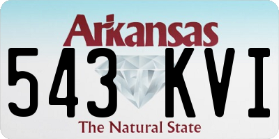 AR license plate 543KVI