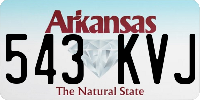 AR license plate 543KVJ