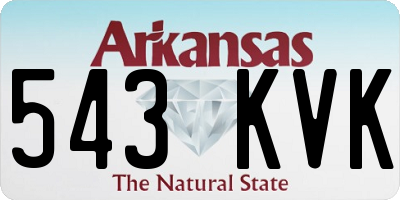 AR license plate 543KVK