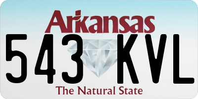 AR license plate 543KVL