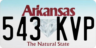 AR license plate 543KVP