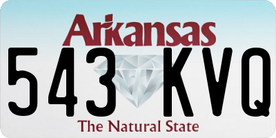 AR license plate 543KVQ
