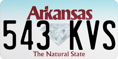 AR license plate 543KVS