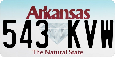 AR license plate 543KVW