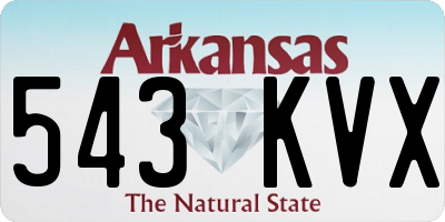 AR license plate 543KVX