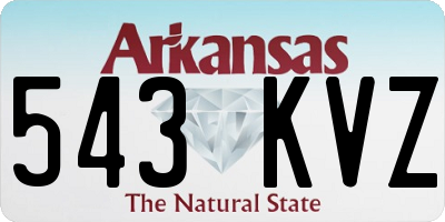 AR license plate 543KVZ