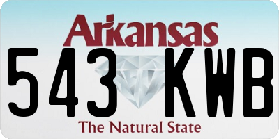 AR license plate 543KWB