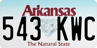 AR license plate 543KWC