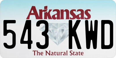 AR license plate 543KWD